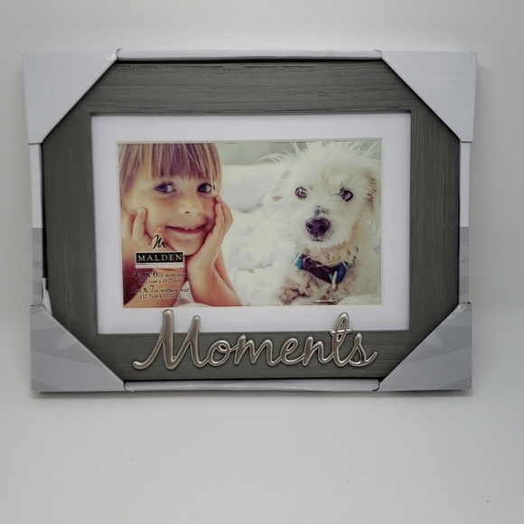 Malden Other - Malden 4x6 matted Picture Frame Gray & Silver NWT Malden Other - Malden 4x6 matted Picture Frame Gray & Silver NWT
